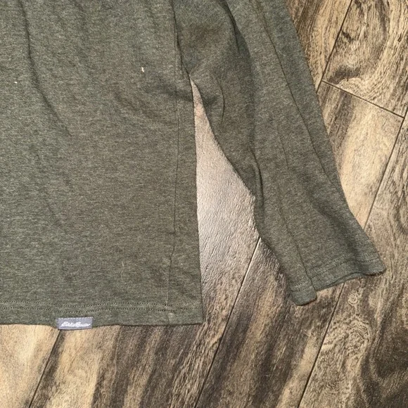 Eddie Bauer Fleece Crewneck Pullover Sweater Olive Green Men's Size XL - Picture 3 of 7